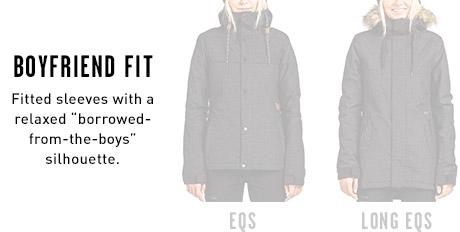 Womens Snow Jacket Boyfriend Fits