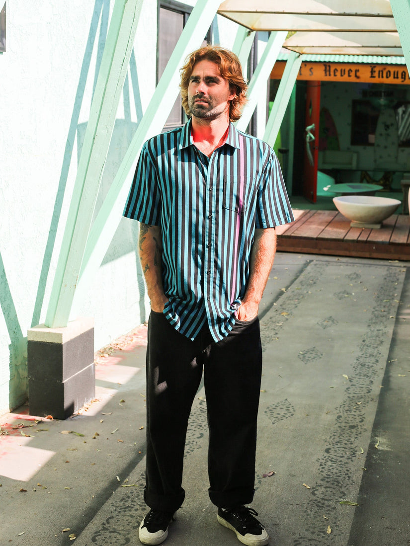 SCHROFF X VOLCOM STRIPE SS (A0422407_DTA) [100]