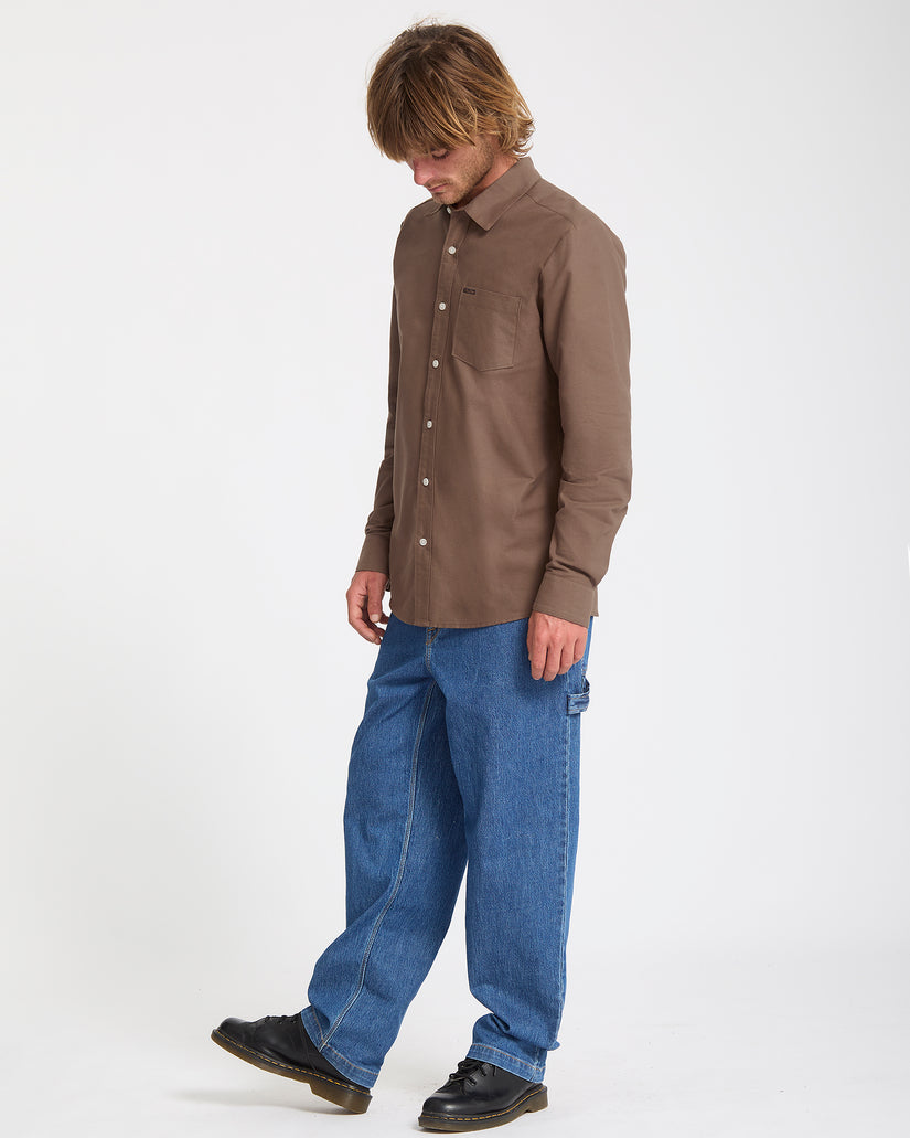 Veeco Oxford Shirt - Brown Stone
