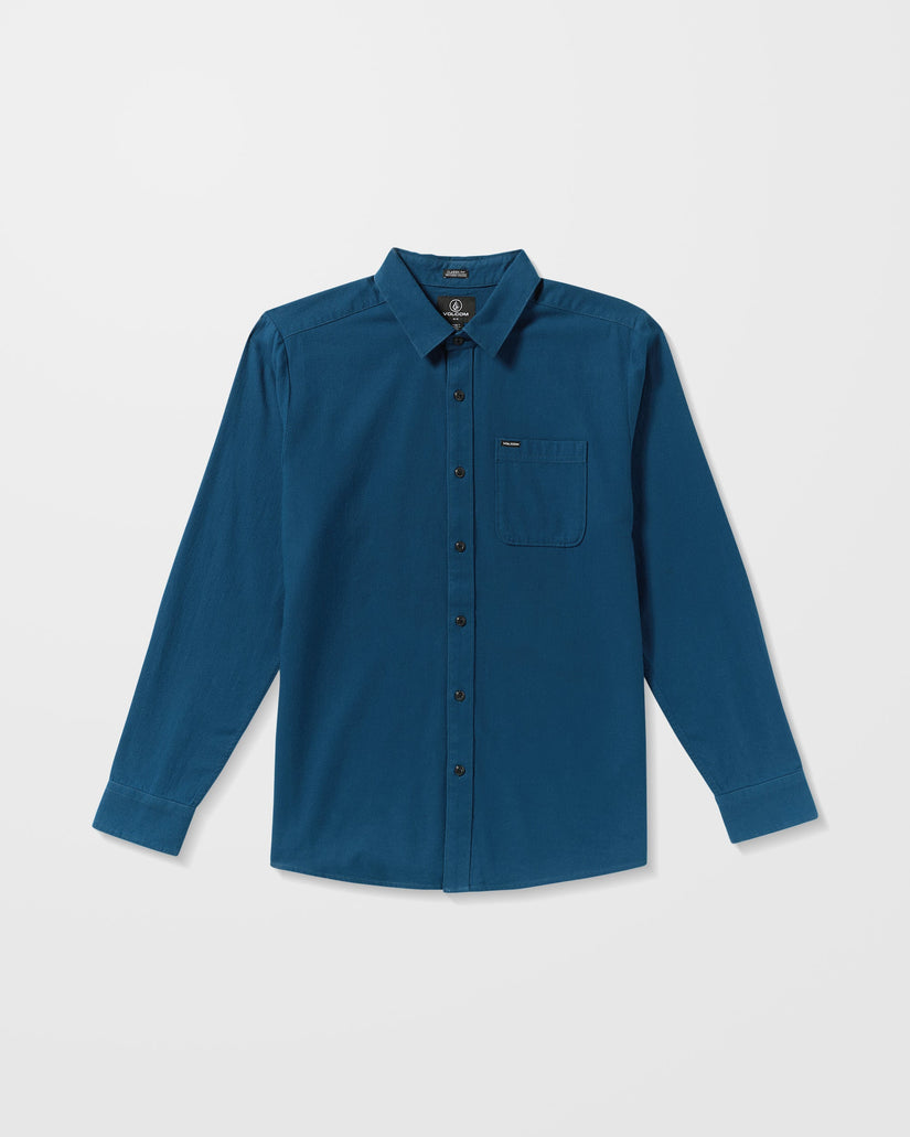 Caden Solid Shirt - Cosmic Blue