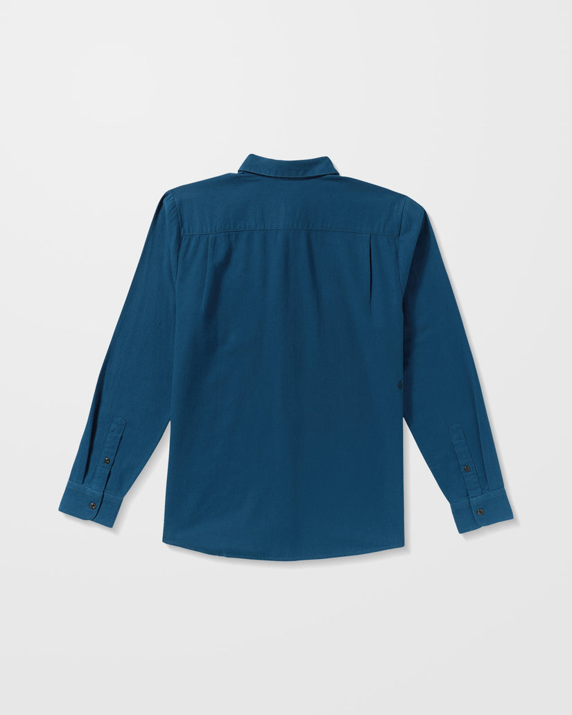 Caden Solid Shirt - Cosmic Blue