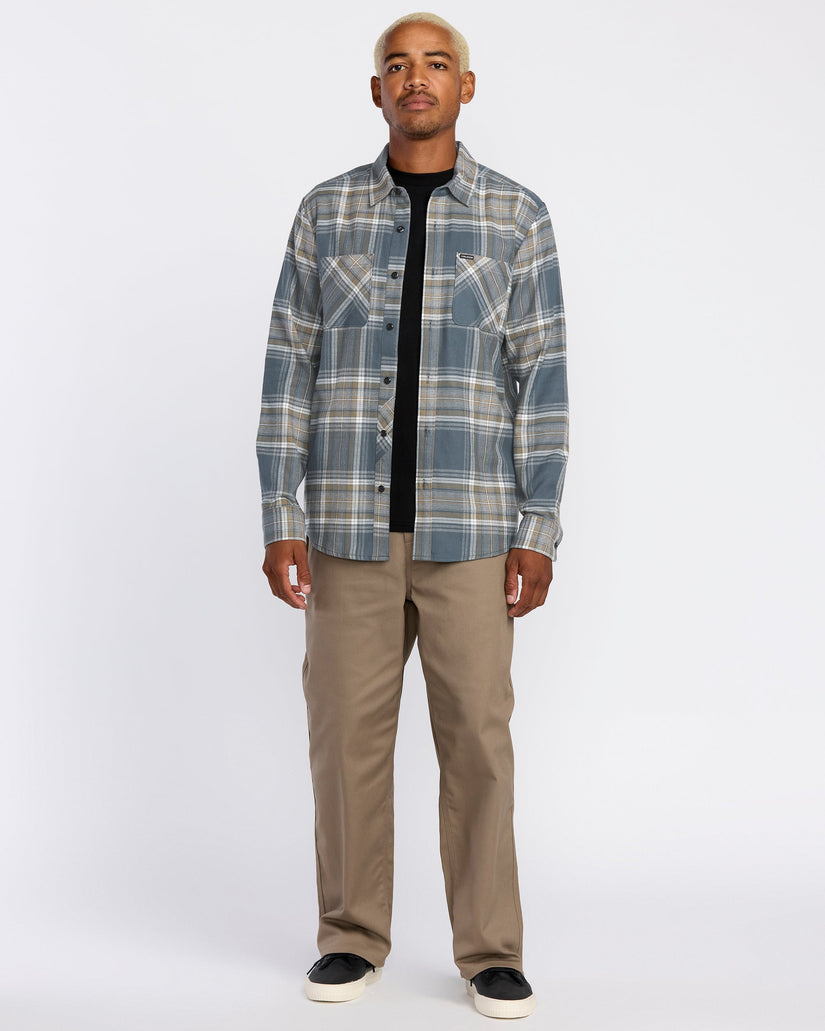 Netastone Flannel Shirt - Dark Slate