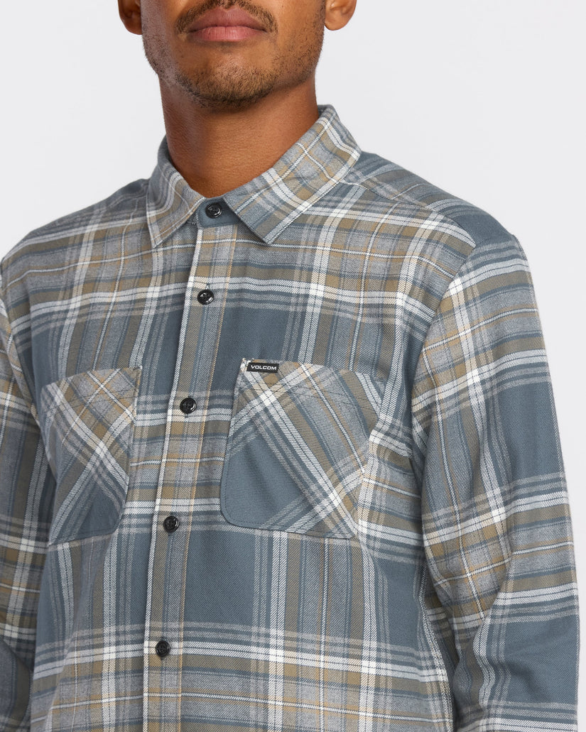 Netastone Flannel Shirt - Dark Slate