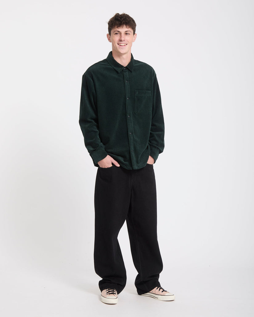 Fostered II Corduroy Shirt - Scarab