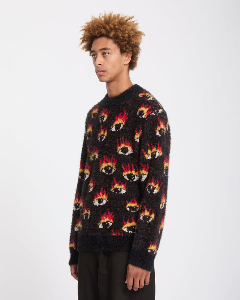 Ozzy Eyes Sweater - Black