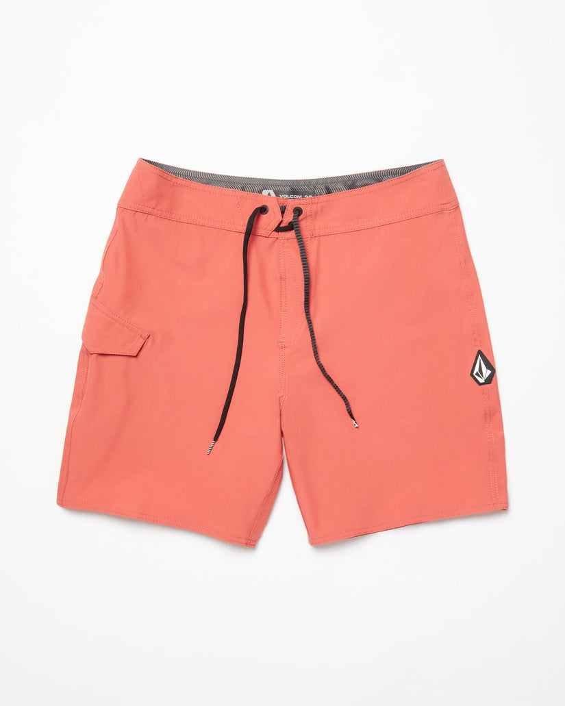 Lido Solid Mod 18" Boardshort - CRANBERRY