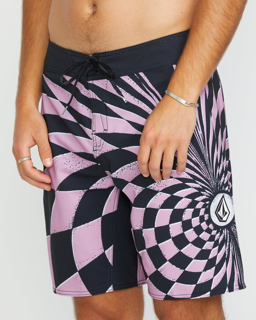 Spiral Stn Mod 20" Boardshort - STEEL PURPLE