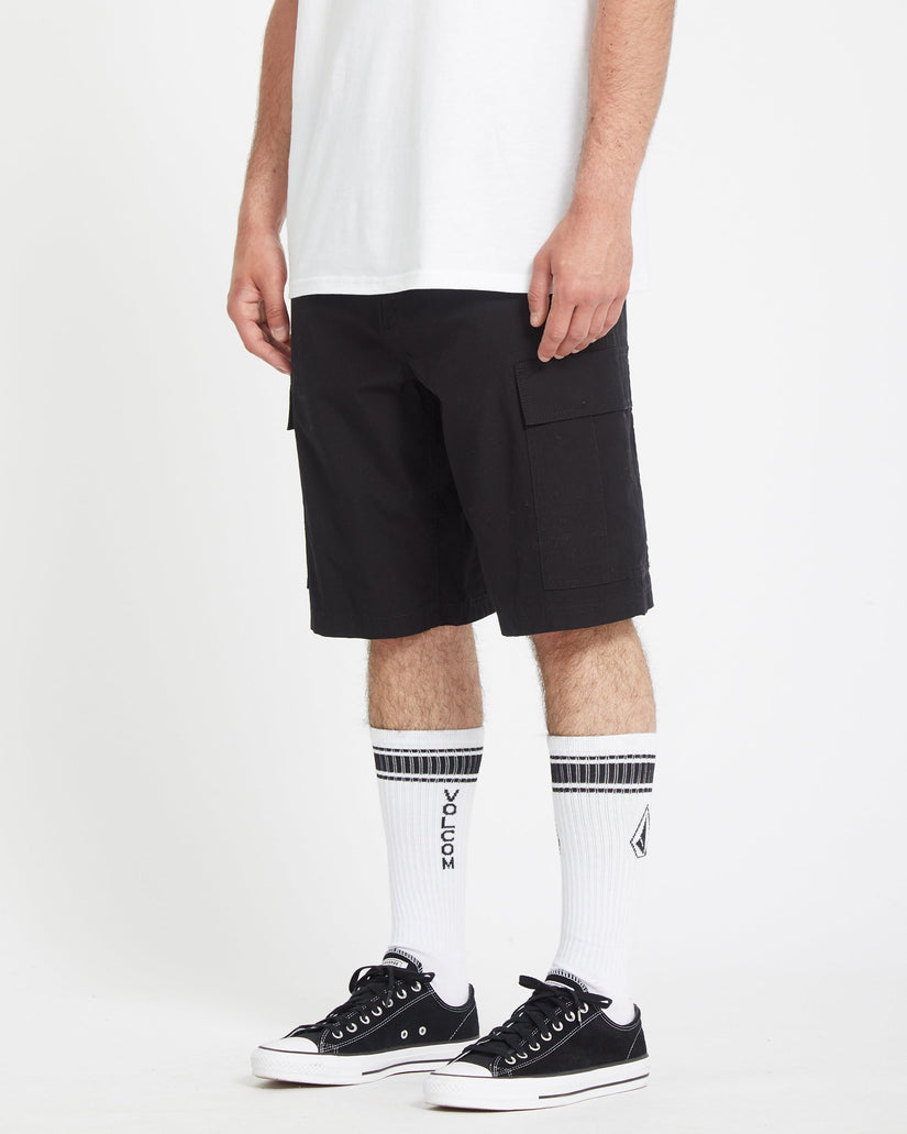 Strange Tripper 22" Cargo Short - Black