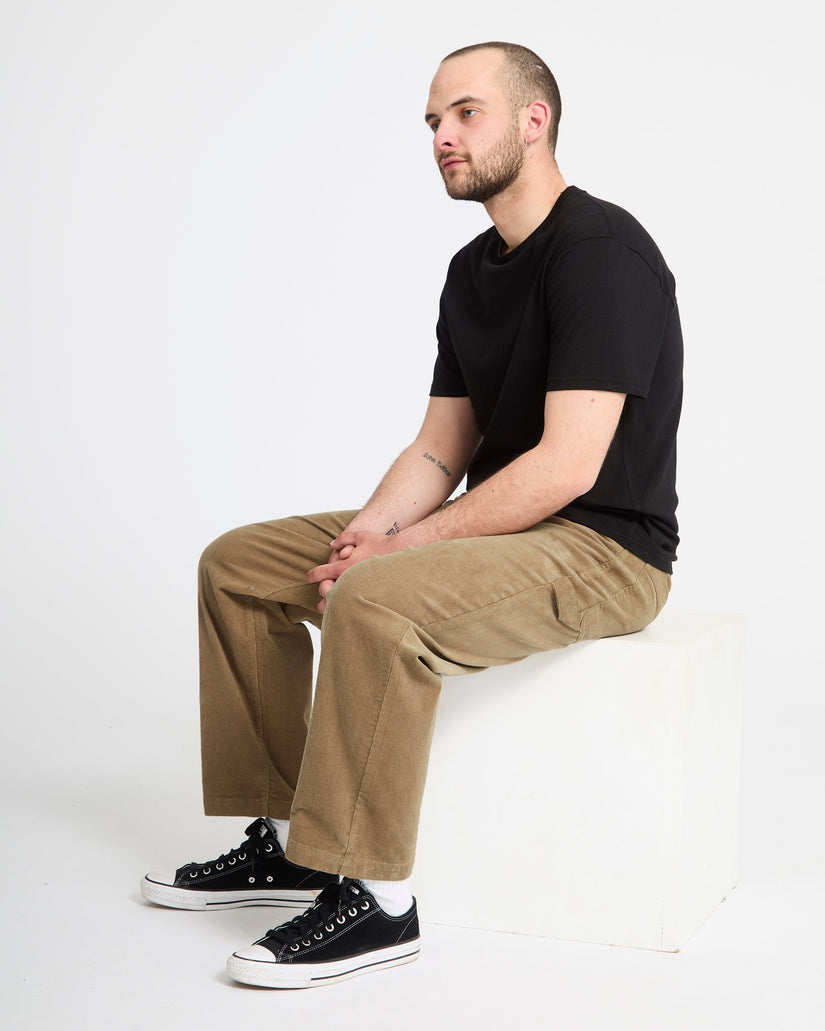 Kraftsman Corduroy Trousers - Dark Khaki