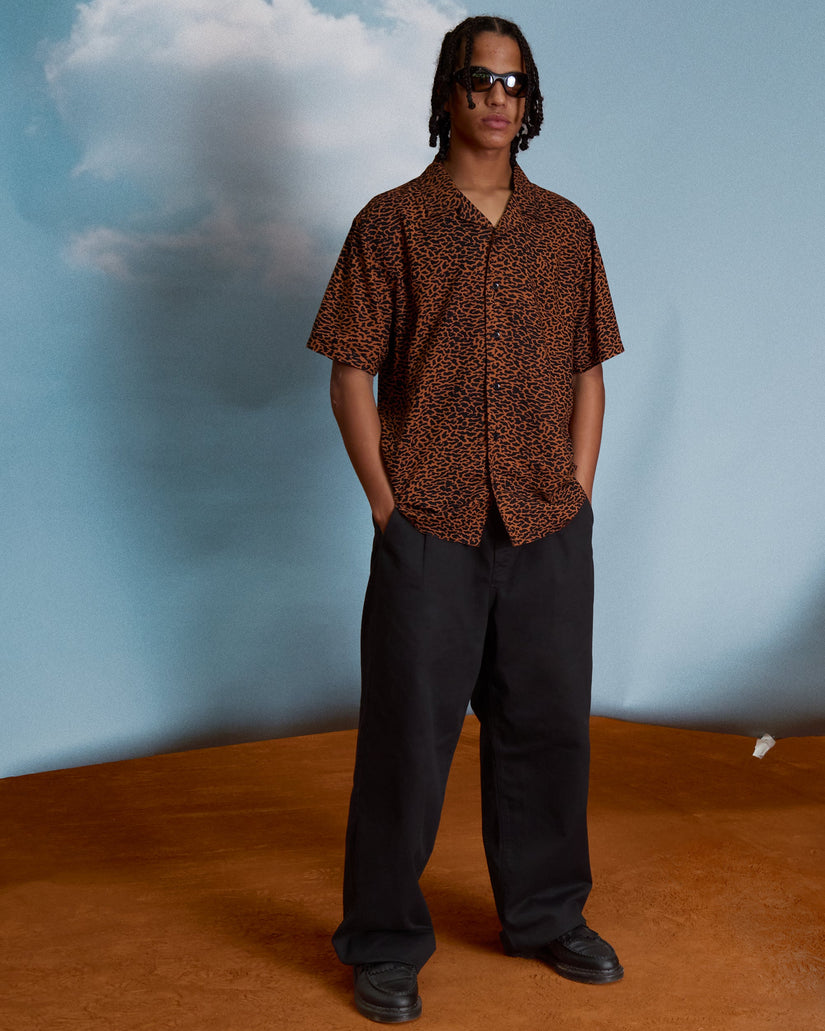 Baggos Pleat Trousers - Black