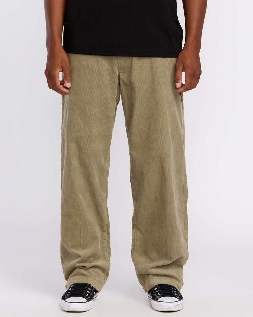 Frickin Loose Tapered Corduroy Trousers - Khaki