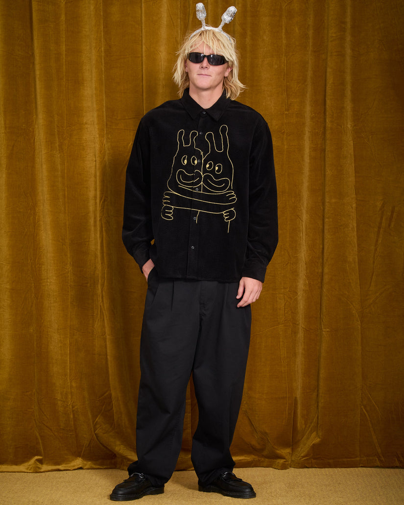 Holter Pleat Trousers - Black