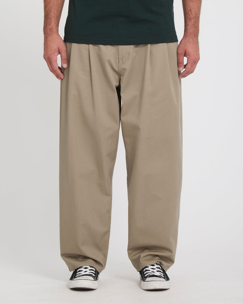 Holter Pleat Trousers - Khaki