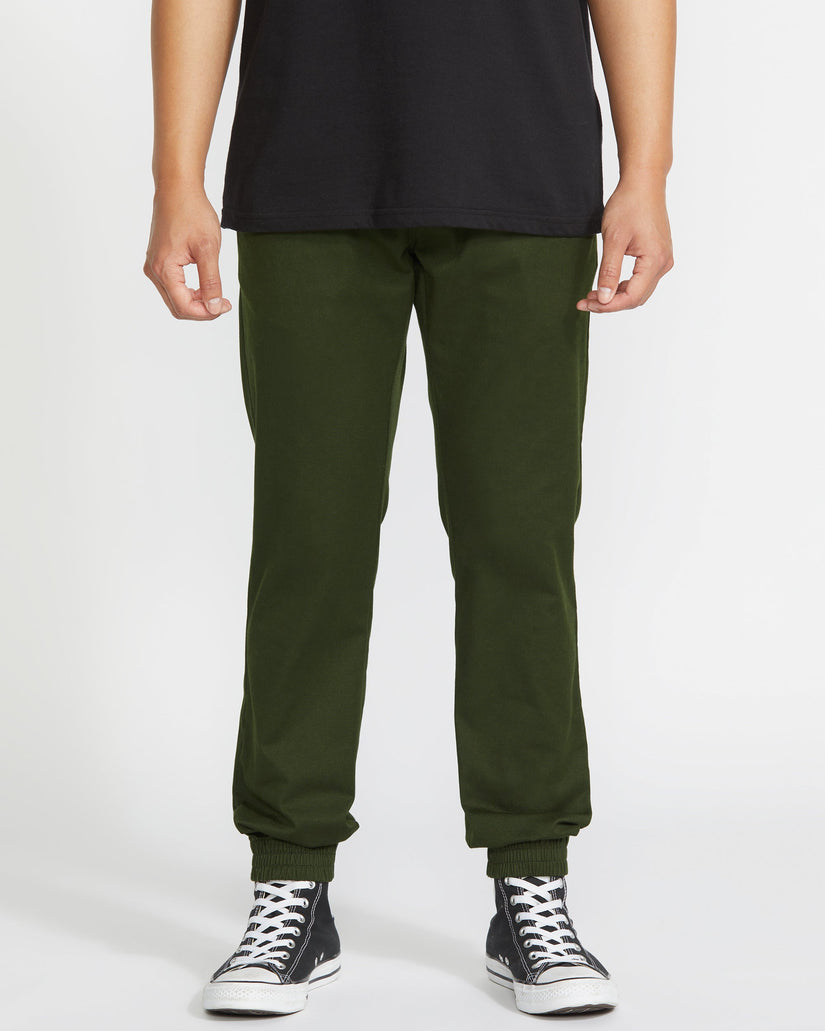 Frickin Slim Jogger Trousers - Dark Green