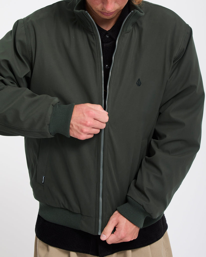 Damerman Bomber Jacket - Rinsed Black