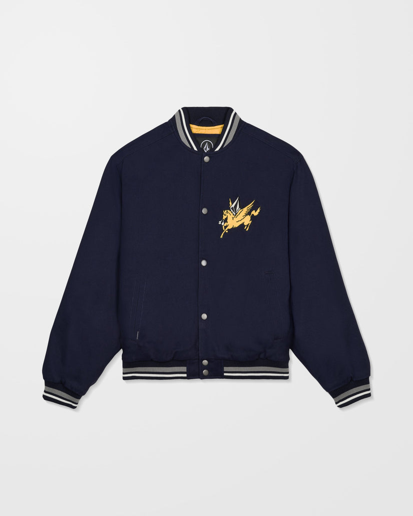 Flying Machines Bomber Jacket - Navy