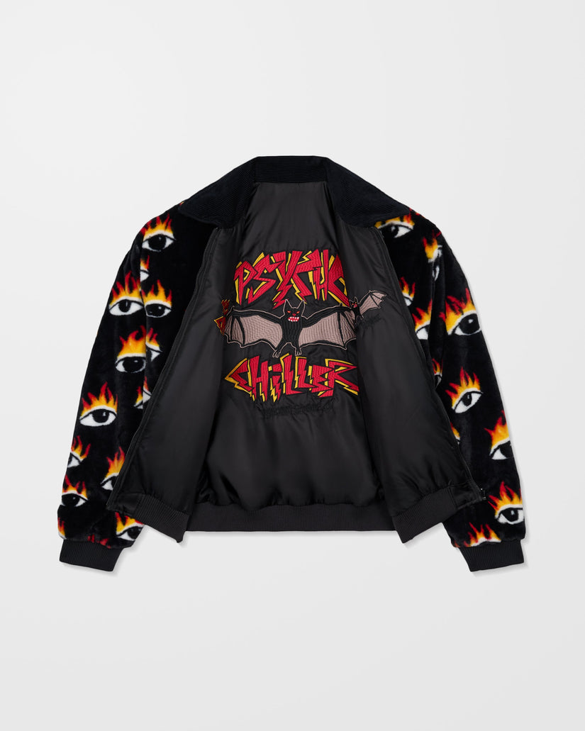 Ozzy Reversible Bomber Jacket - Black