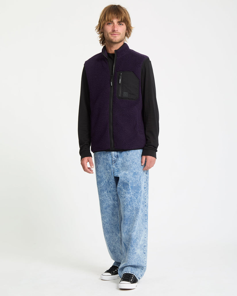 Muzzer Fuzzar Vest - Dark Purple