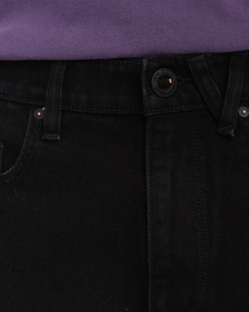 Billow Denim Short - BLACK