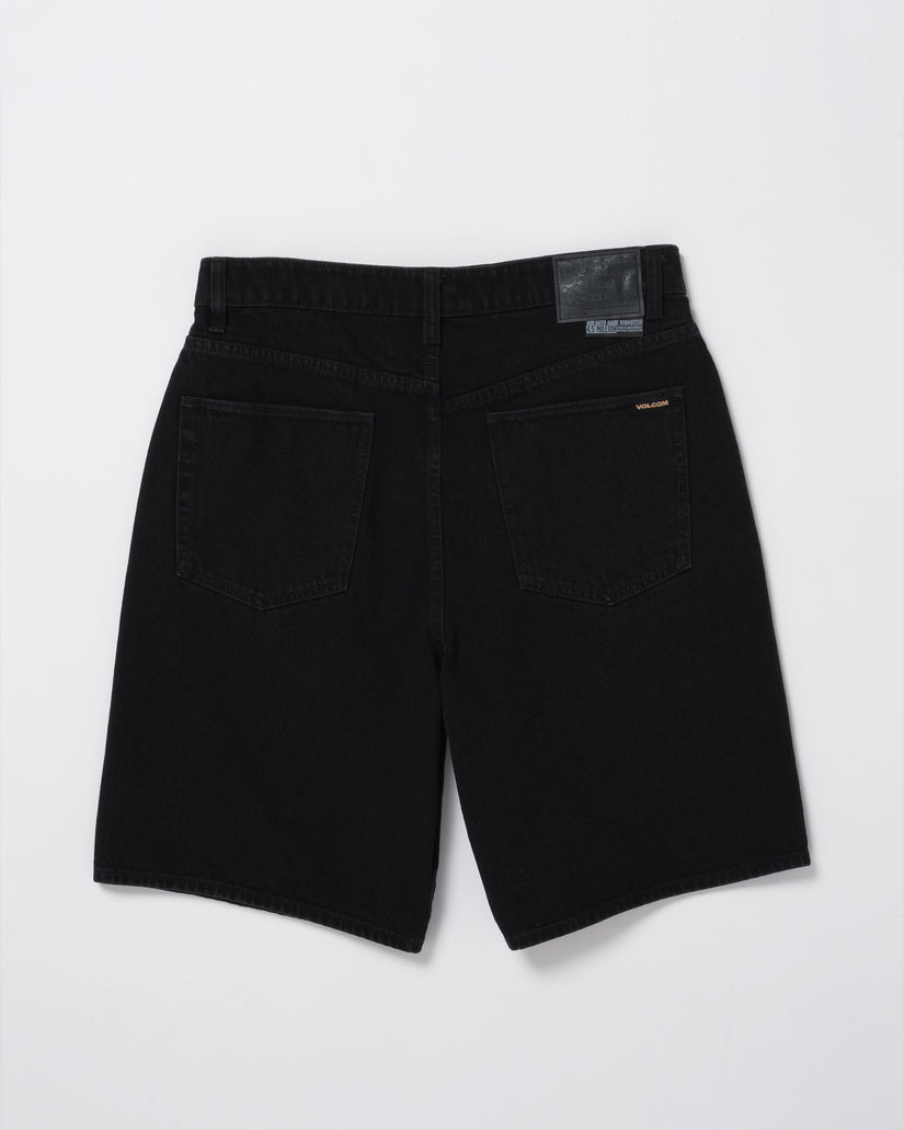 Billow Denim Short - BLACK
