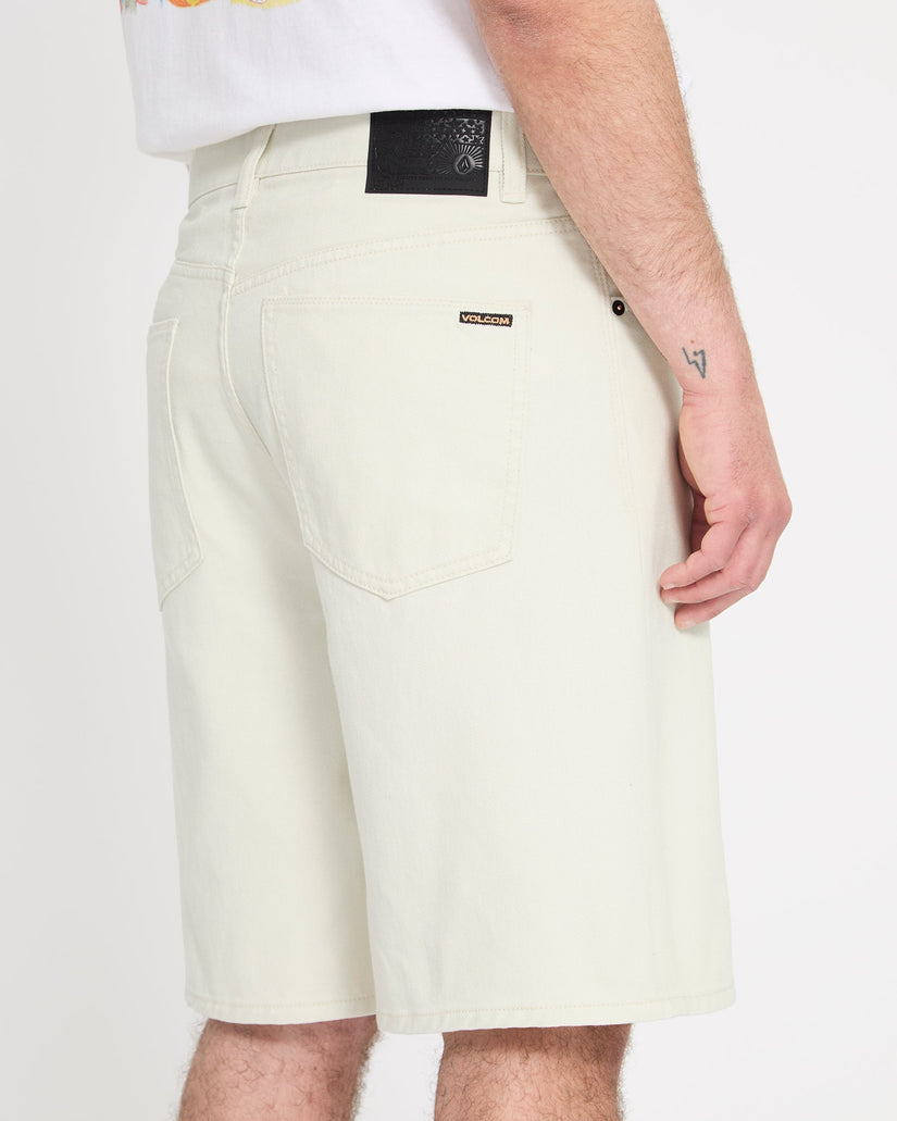 Billow 22" Denim Short - Dirty White