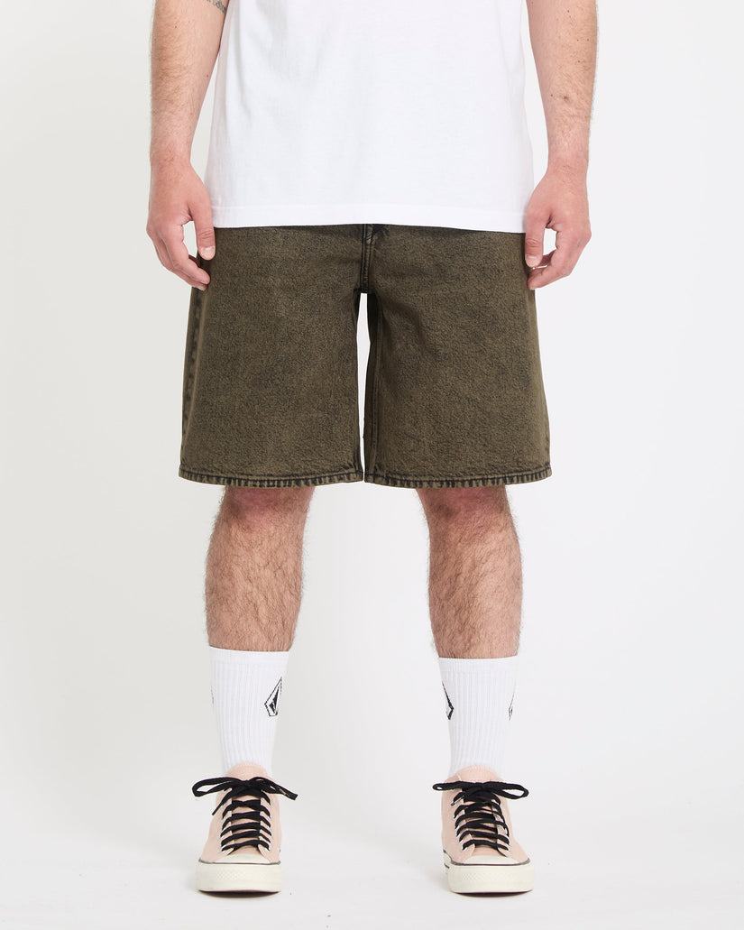 Billow 22" Denim Short - Sage Leaf