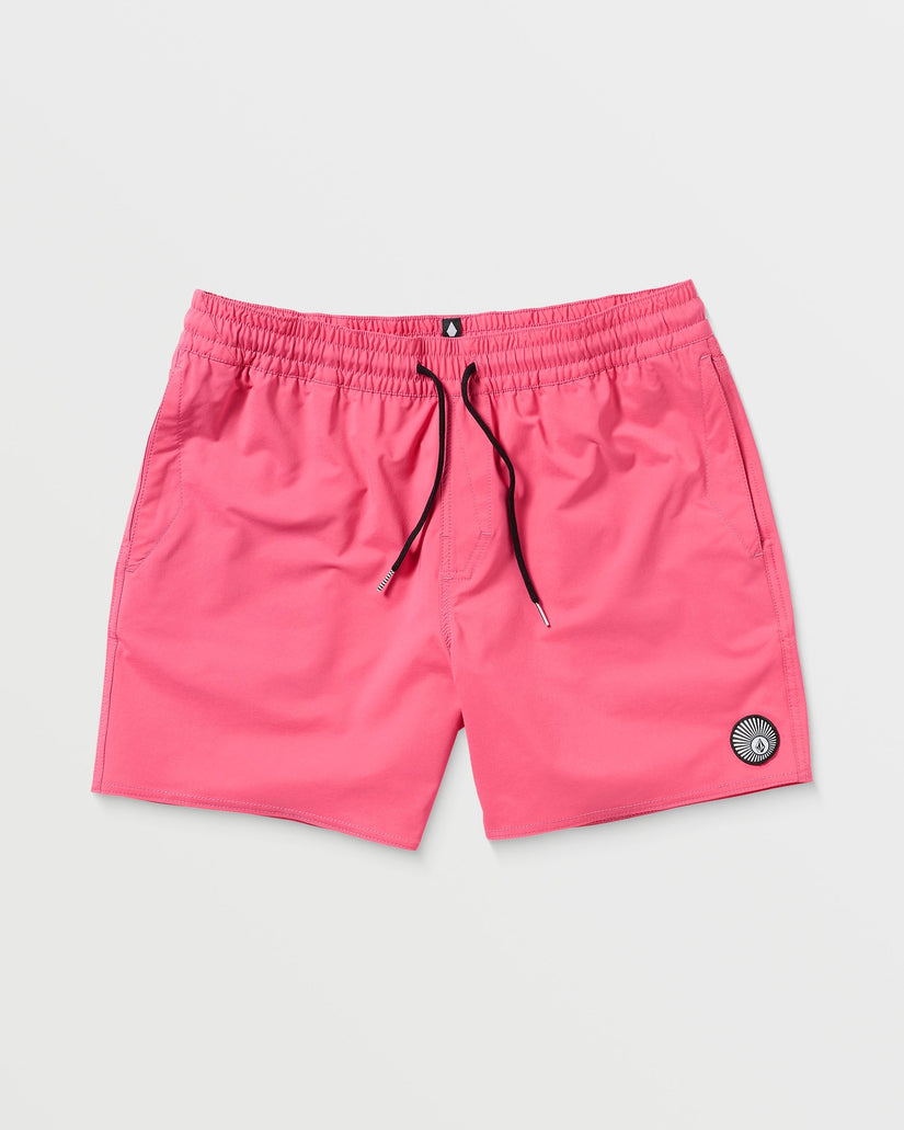 Lido Solid Trunk 16" Boardshort - NEON PINK