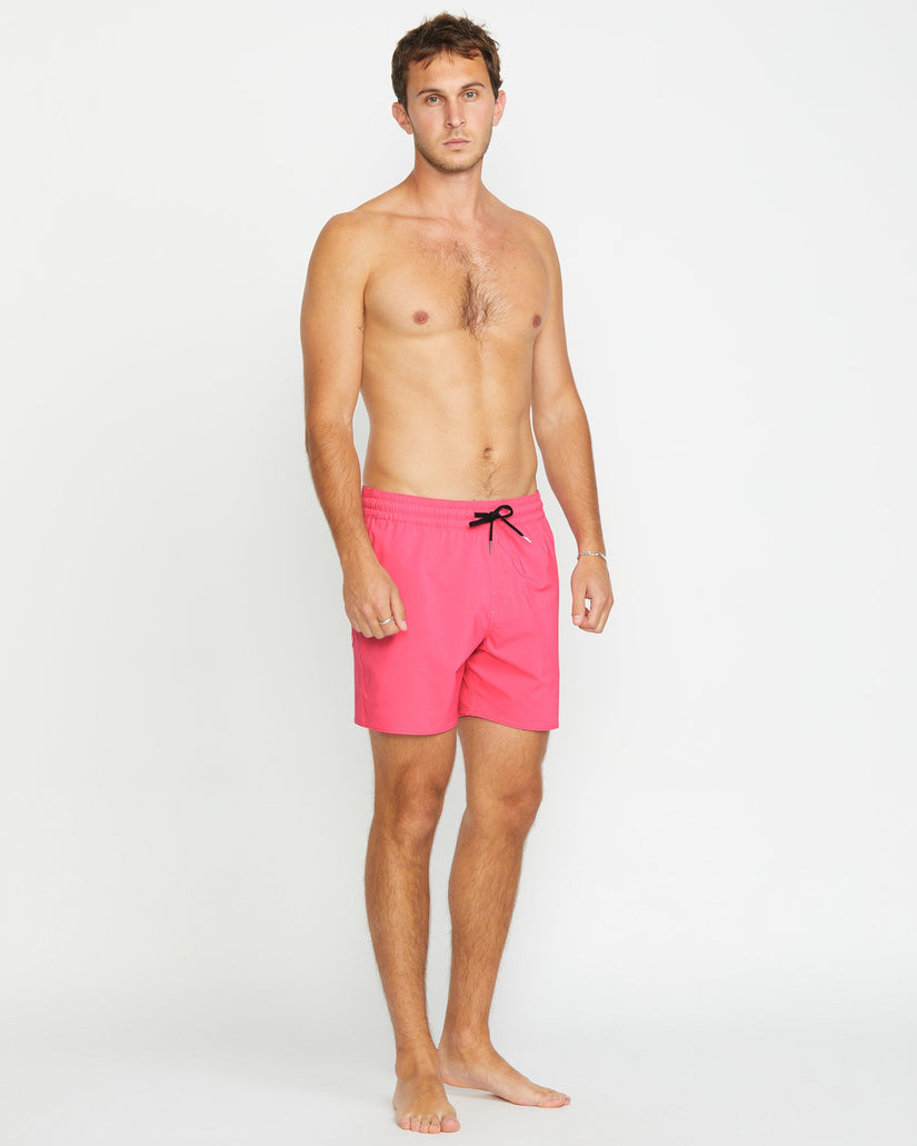 Lido Solid Trunk 16" Boardshort - NEON PINK