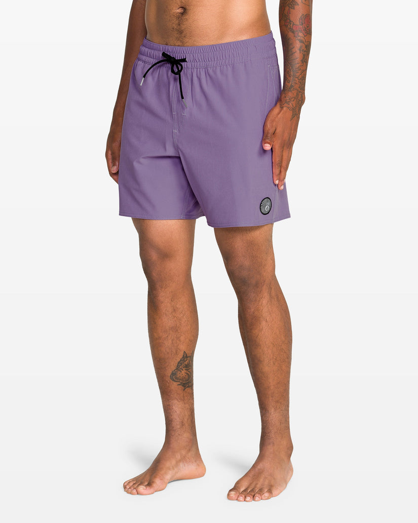 Lido Solid Trunk 16" Boardshort - Violet