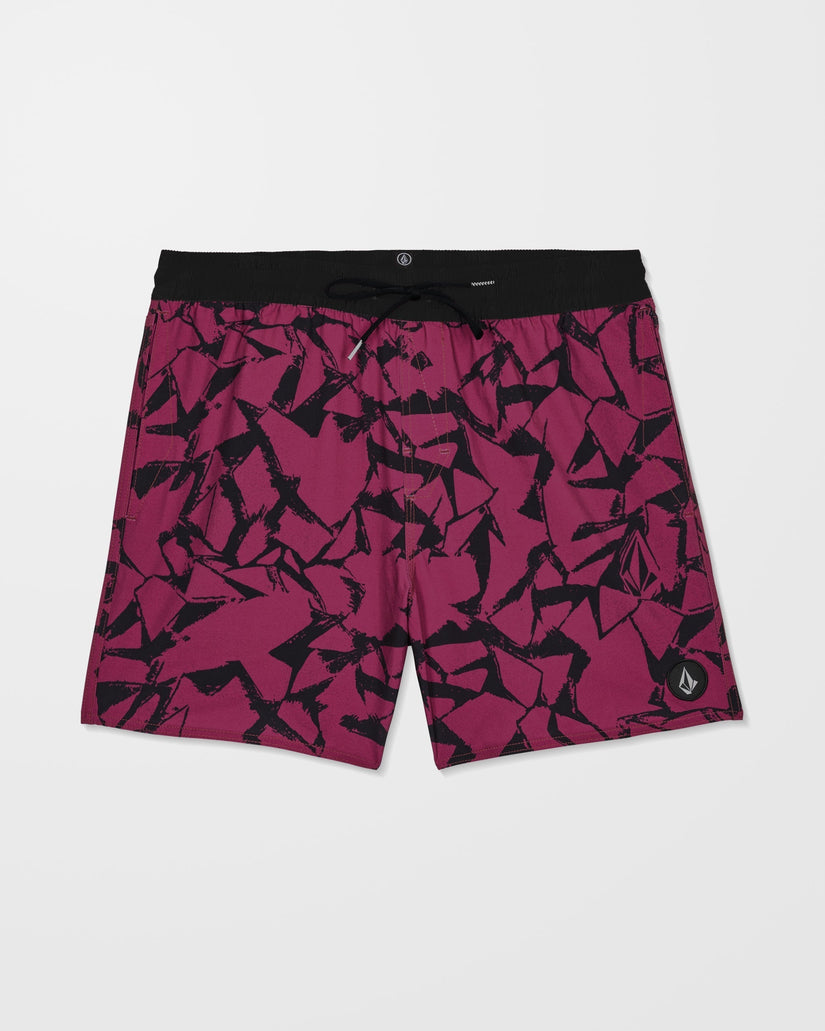 Lido Print Trunk 16" Boardshort - Sangria