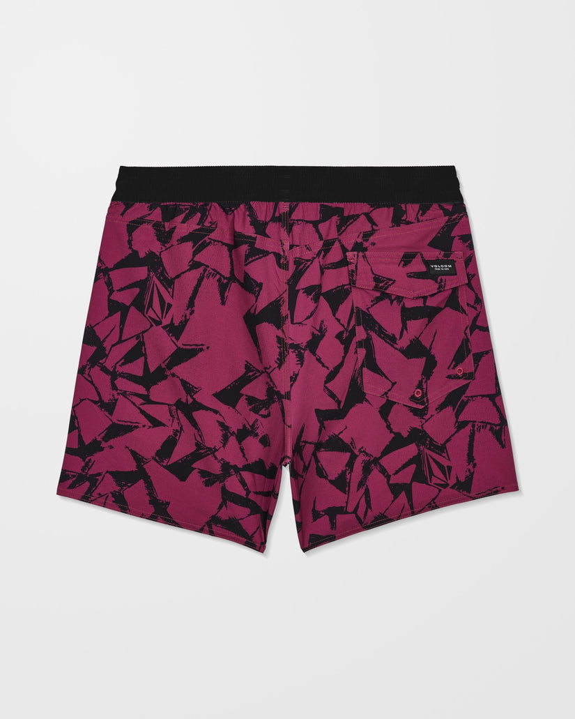 Lido Print Trunk 16" Boardshort - Sangria