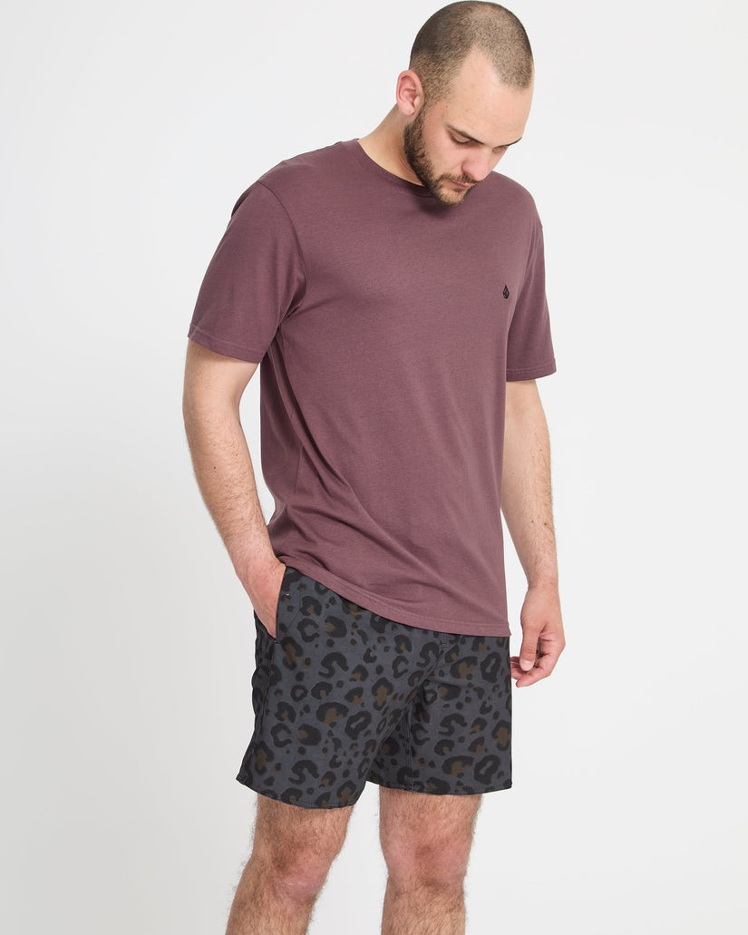 Melange Trunk 17" Boardshort - Asphalt Black