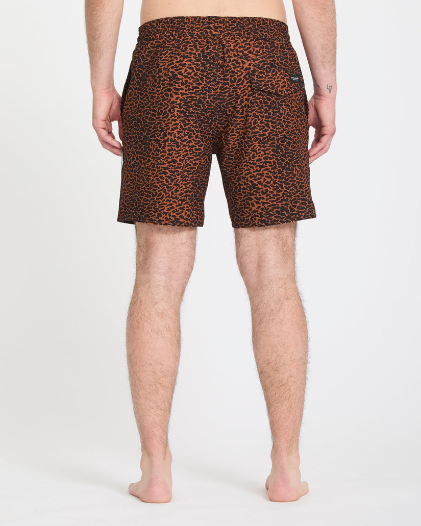 Melange Trunk 17" Boardshort - Brown Horn