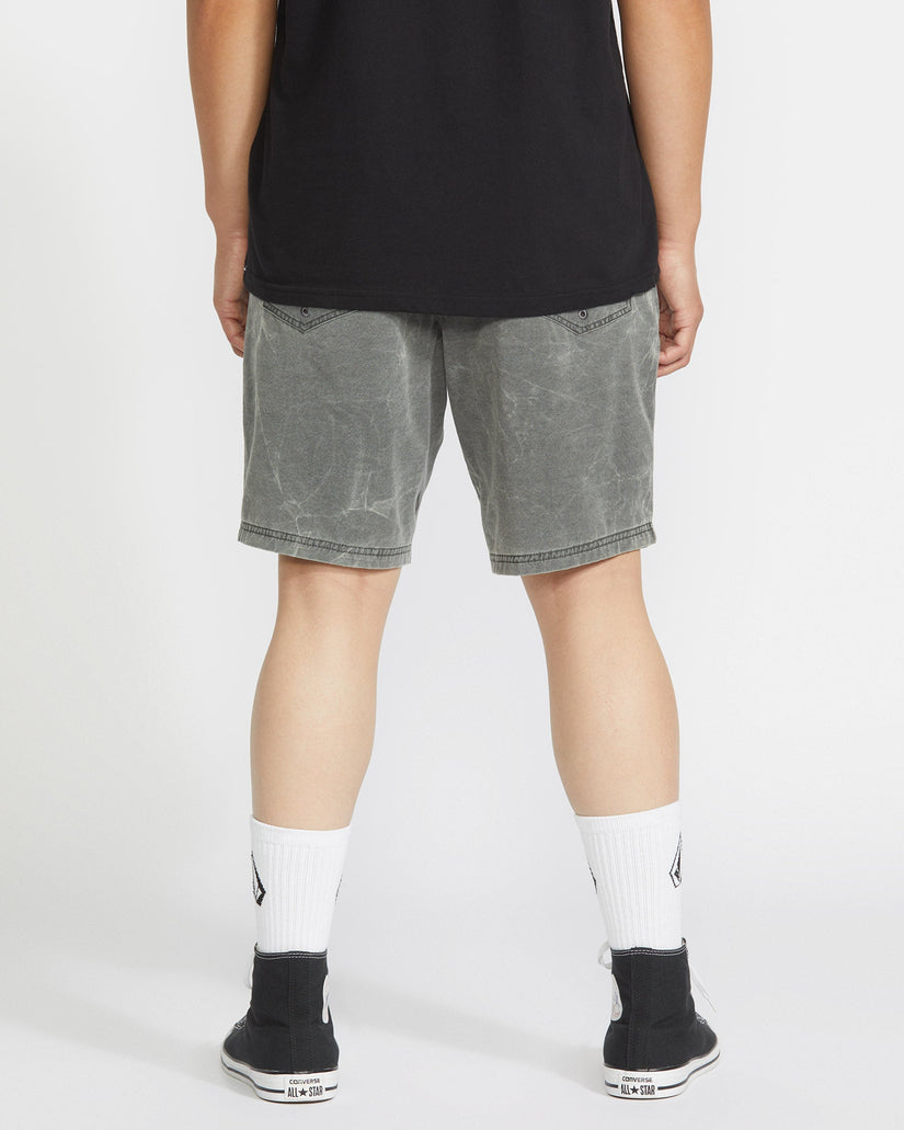 Stone Faded 19" Hybrid Short - STEALTH