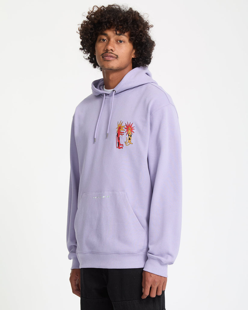 Longo Cats Hoodie - Purple Ash