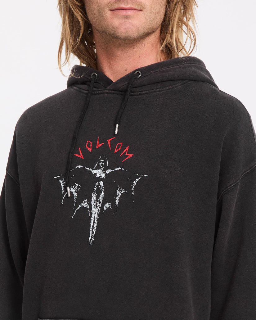 Wrong Angel Hoodie - Light Acid Black