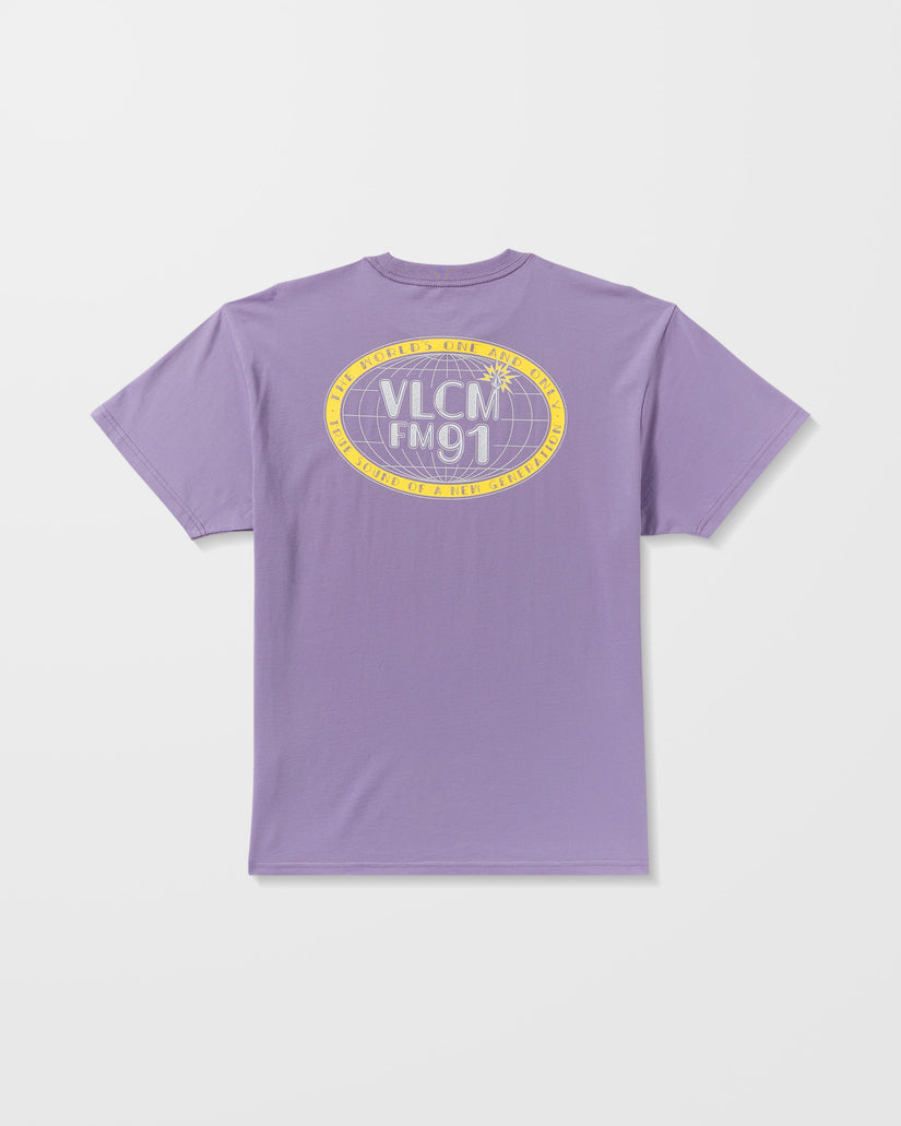 Tune In T-Shirt - Purple Ash