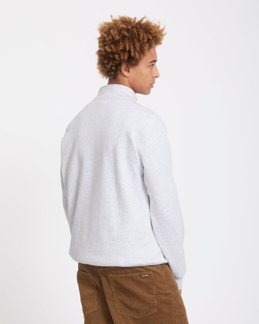 Single Stone Quarter Zip Sweatshirt - Bone Heather
