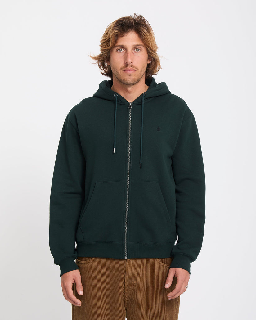 Single Stone Zip Hoodie - Scarab