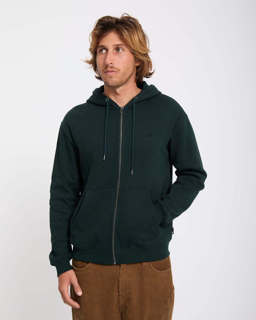 Single Stone Zip Hoodie - Scarab
