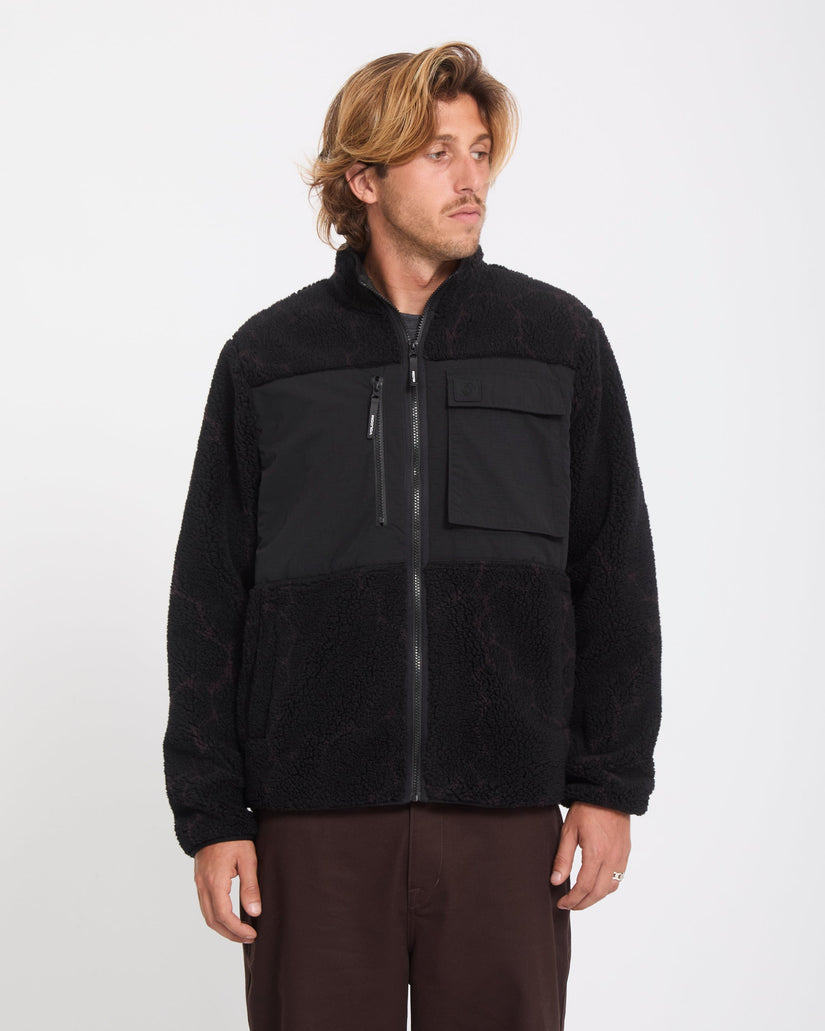 Storm Stone Zip Sherpa Jacket - Raisin