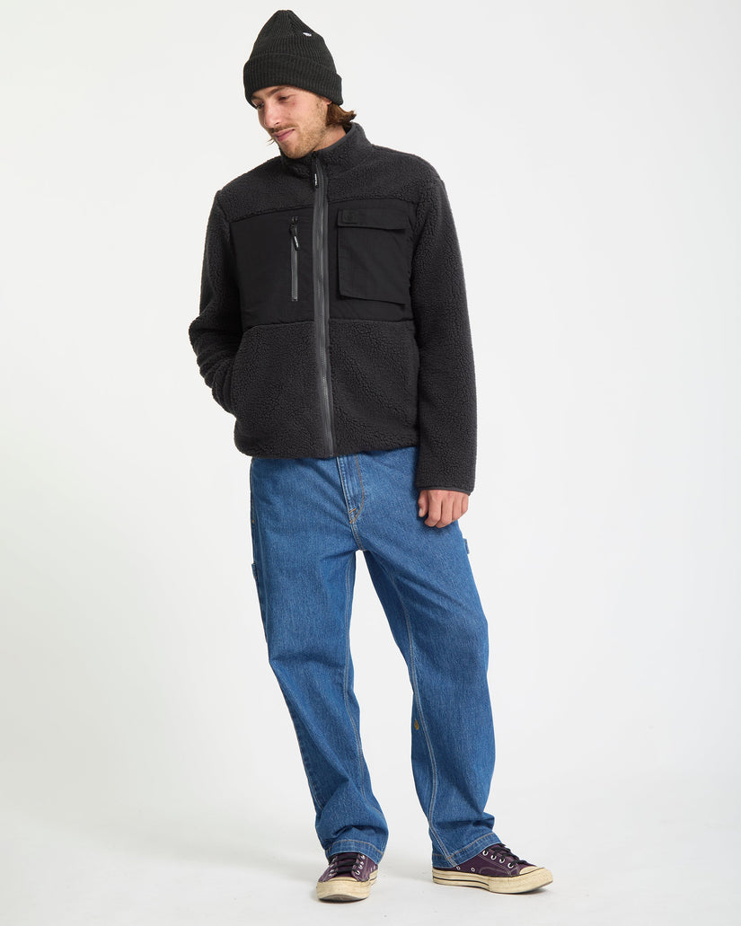 Storm Stone Zip Hoodie - Asphalt Black