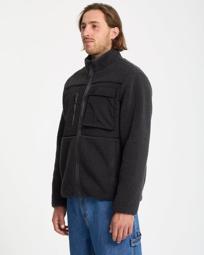 Storm Stone Zip Hoodie - Asphalt Black