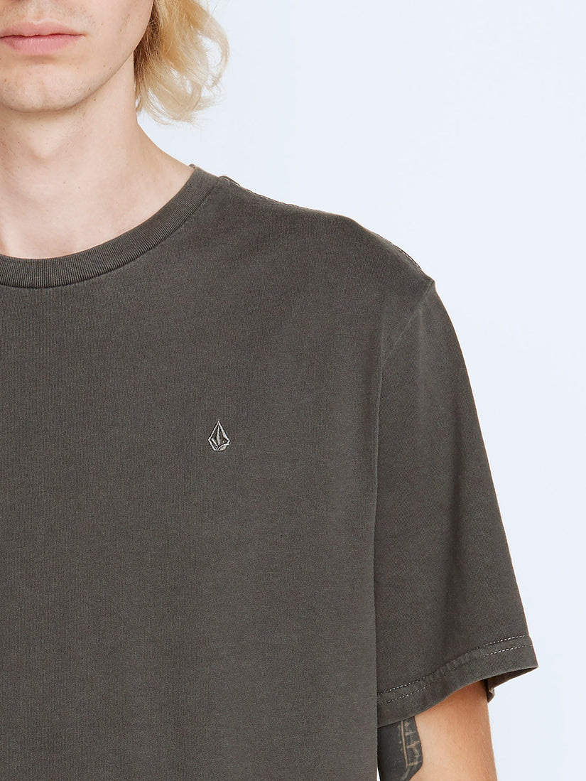 Solid Stone T-shirt - BLACK (A5211906_BLK) [2]