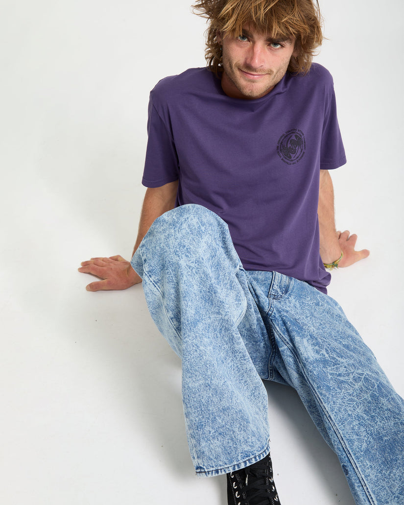 Circlepalm T-Shirt - Dark Purple
