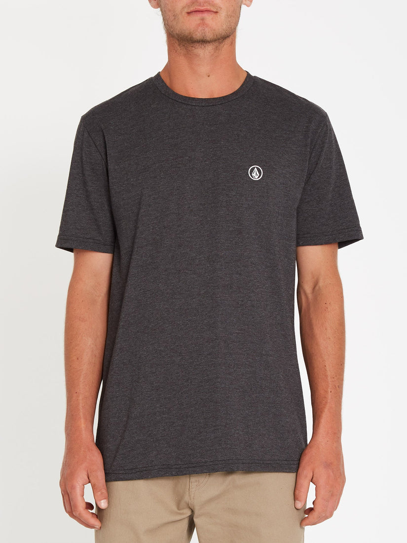 Circle Blanks T-shirt - HEATHER BLACK (A5712050_HBK) [F]