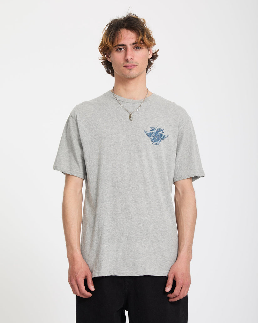 Free Wheel T-Shirt - Heather Grey