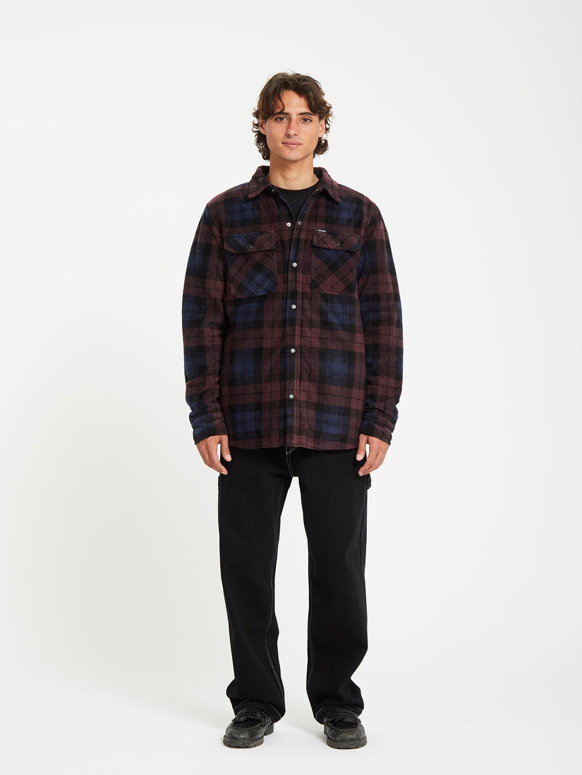 Bowered Polar Over-Shirt - Merlot