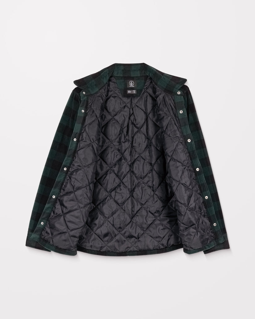 Bowered Fleece Over-Shirt - Scarab