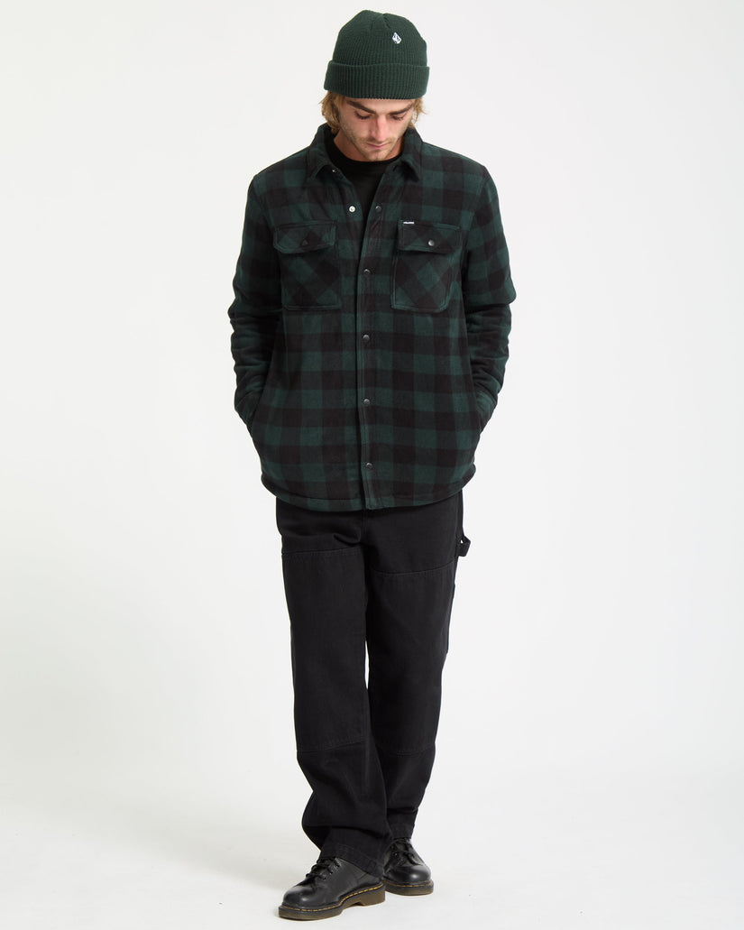 Bowered Fleece Over-Shirt - Scarab